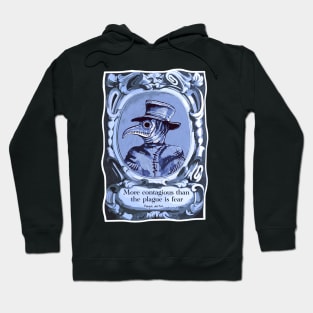 Plague Doctor Fear and contagion vintage Hoodie